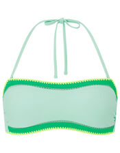Lukshana Bandeau Bikini Top, Blue (BLUE), large