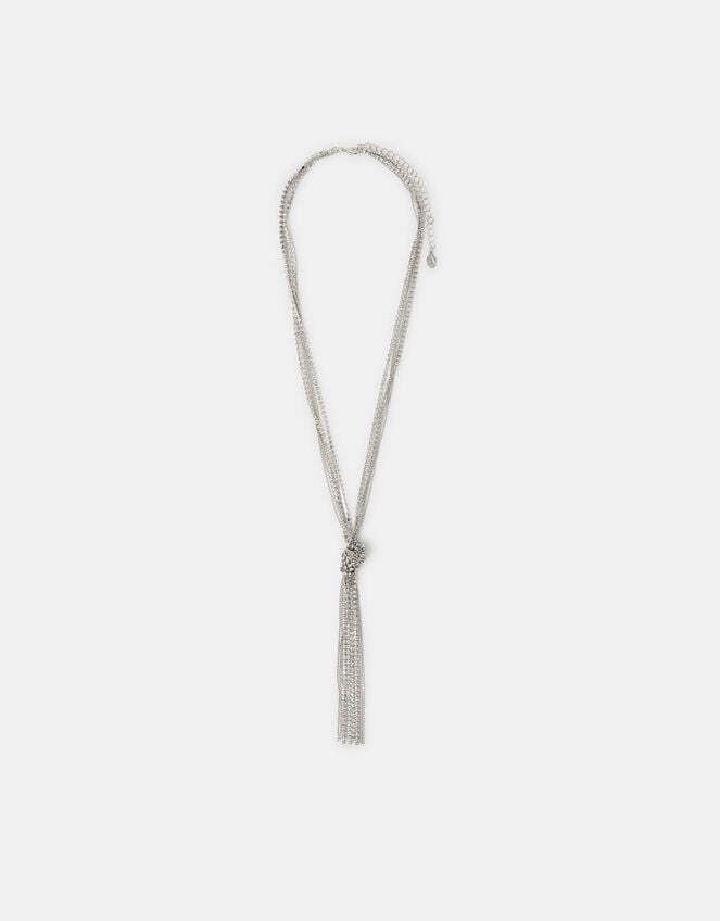 Knot Lariat Necklace, , large