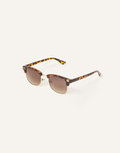 Classic Square Tortoiseshell Sunglasses, , large