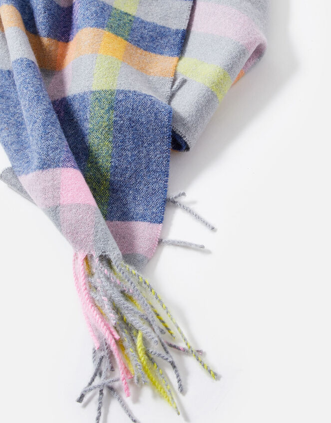 Portobello Check Blanket Scarf, , large