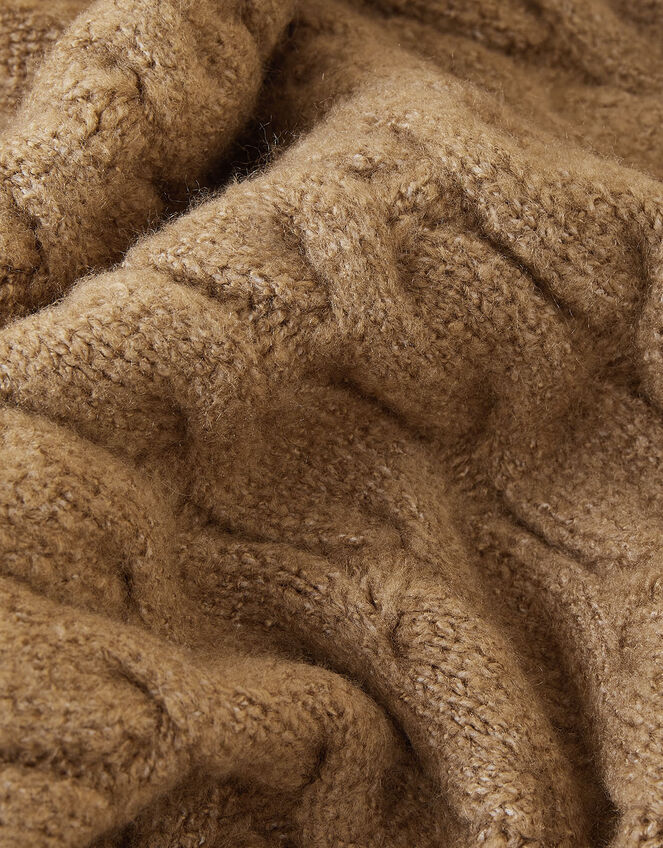 Cable Knit Scarf, , large