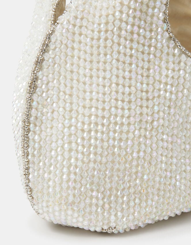 Sparkle Beaded Handheld Bag, , large