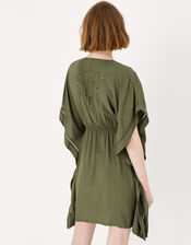 Cutwork Kaftan, Green (KHAKI), large
