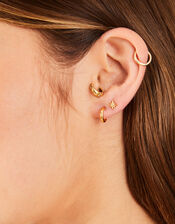 5-Pack 14ct Gold-Plated Celestial Studs, , large