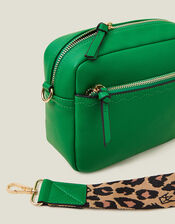 Camera Bag with Webbing Strap, Green (GREEN), large