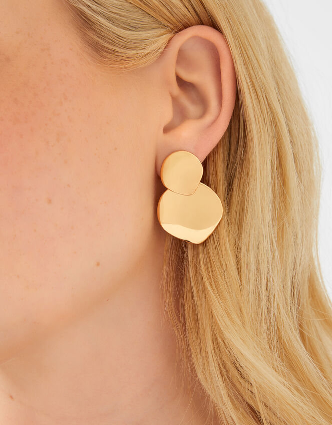 Circular Short Drop Earrings, , large
