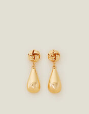 Knot Teardrop Earrings, , large