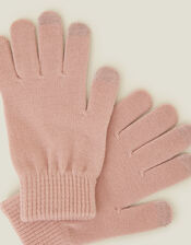 Super Stretch Touch Screen Gloves, Pink (PALE PINK), large