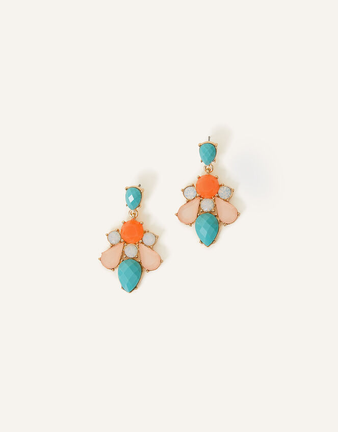 Eclectic Gem Short Drop Earrings, , large