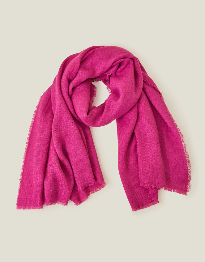 Knit Midweight Blanket Scarf, Pink (PINK), large