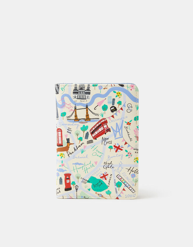 London Print Passport Holder, , large