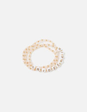 Bridesmaid Beaded Bracelet Set, , large