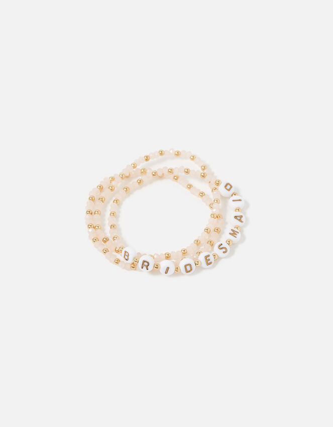 Bridesmaid Beaded Bracelet Set, , large