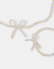 Girls Beaded Bow Jewellery Set, , large