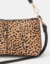 Leather Crossbody Handbag, Multi (DARKS MULTI), large