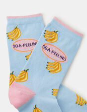 Banana Print Socks, , large