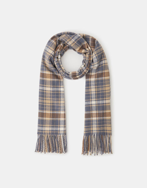 Check Print Blanket Scarf, , large