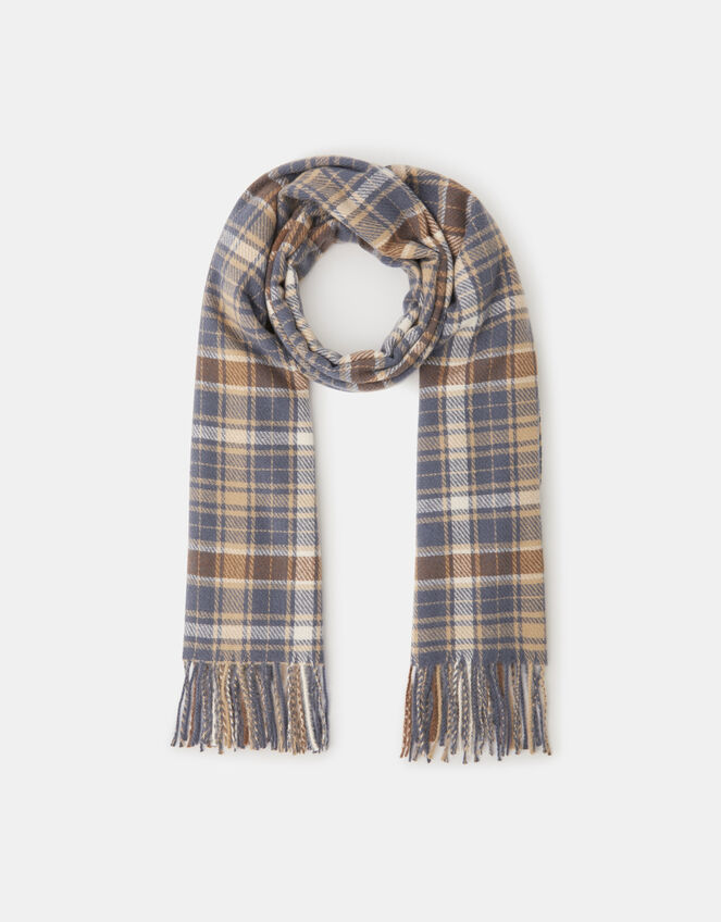 Check Print Blanket Scarf, , large
