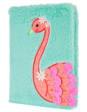 Flora Flamingo Fluffy Notebook, , large