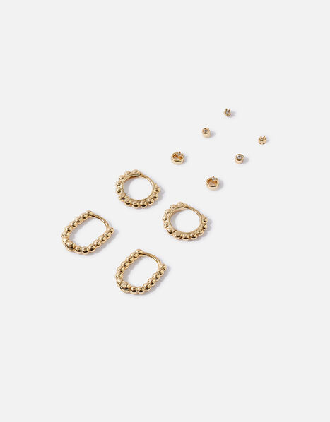 Gold-Plated Sparkle Earring Multipack, , large