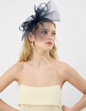 Mini Crin Fascinator, Blue (NAVY), large