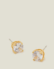 14ct Gold-Plated Large Bling Stud Earrings, , large