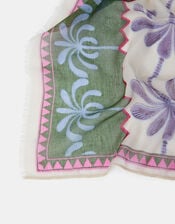 Lightweight Palm Print Scarf, , large