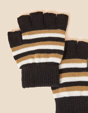 Stripe Fingerless Gloves, , large