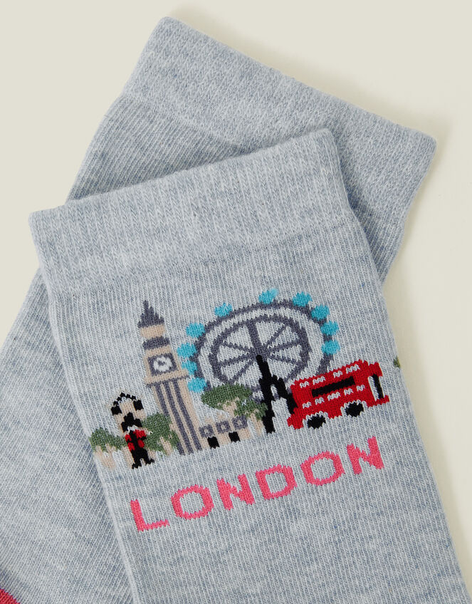London Skyline Print Socks , , large