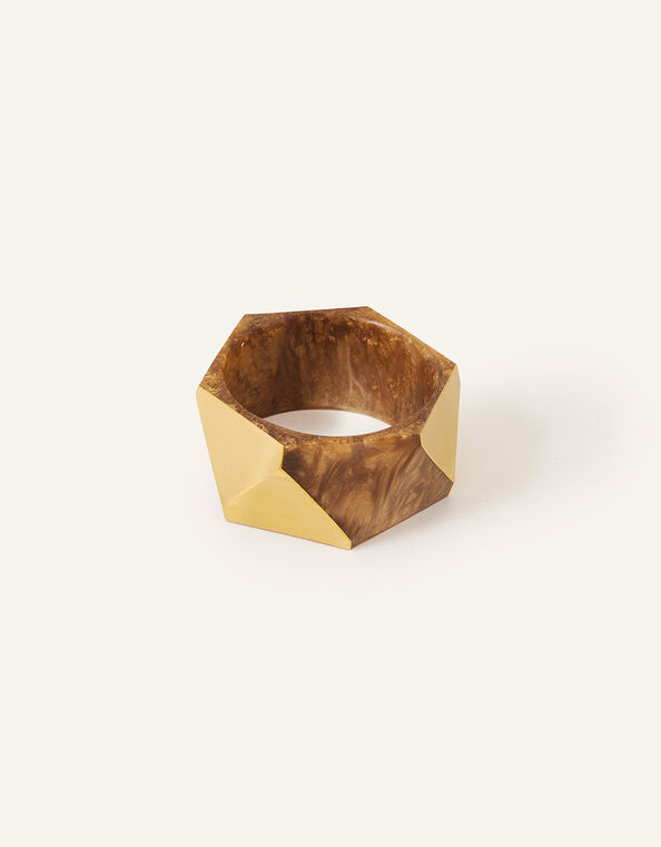 Metal Resin Mixed Bangle, , large