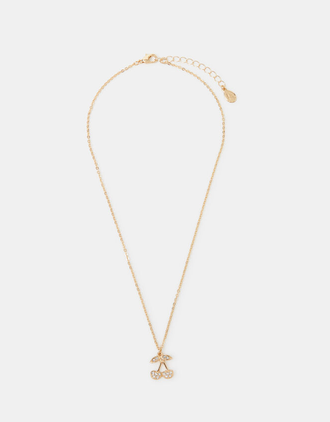 Diamant&eacute; Cherry Pendant Necklace, , large