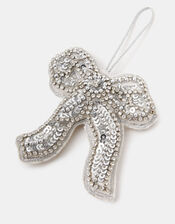 Embellished Bow Christmas Tree Decoration, , large
