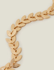 Station Leaf Anklet, Gold (GOLD), large