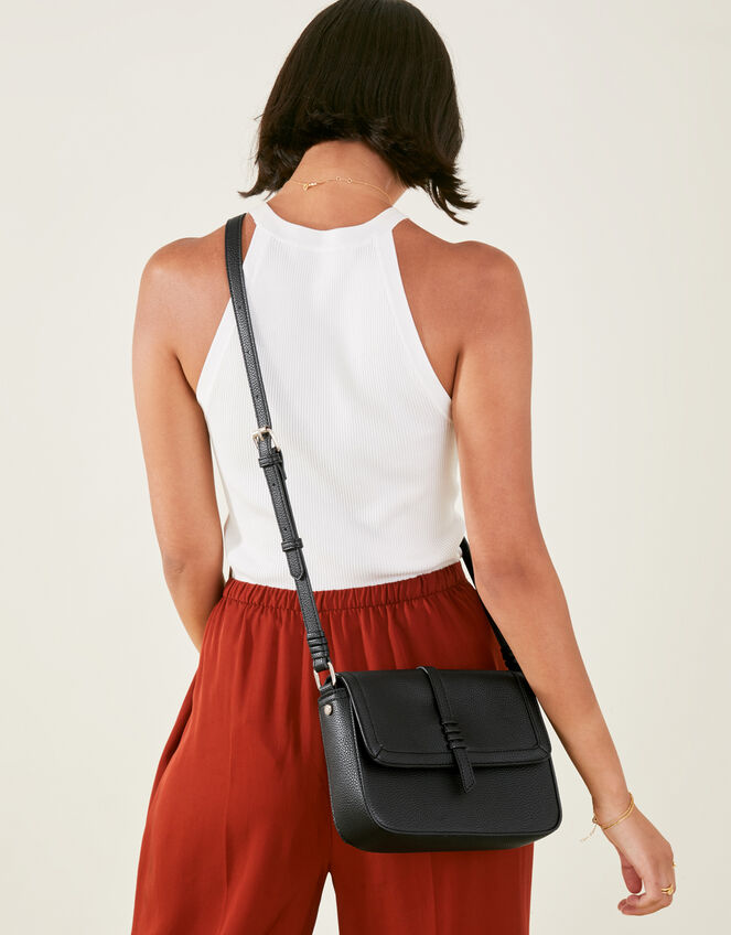 Artisan Detail Cross-Body Bag, Black (BLACK), large