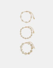 3-Pack Beaded Chain Bracelets, , large