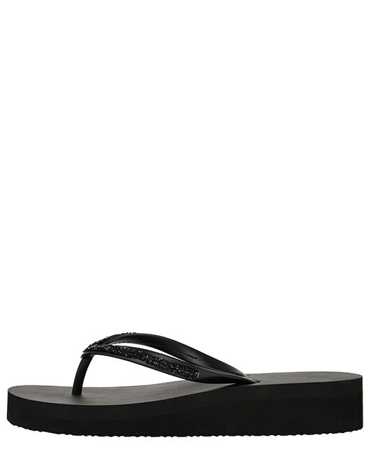 Sparkly wedge flip flops online