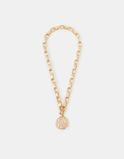 Molten Coin Pendant Necklace, , large