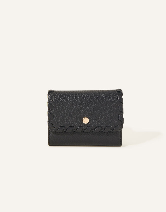 Whipstitch Small Purse, Black (BLACK), large