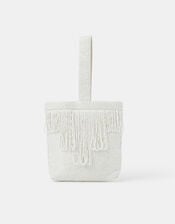 Bridal Beaded Fringe Bag, , large