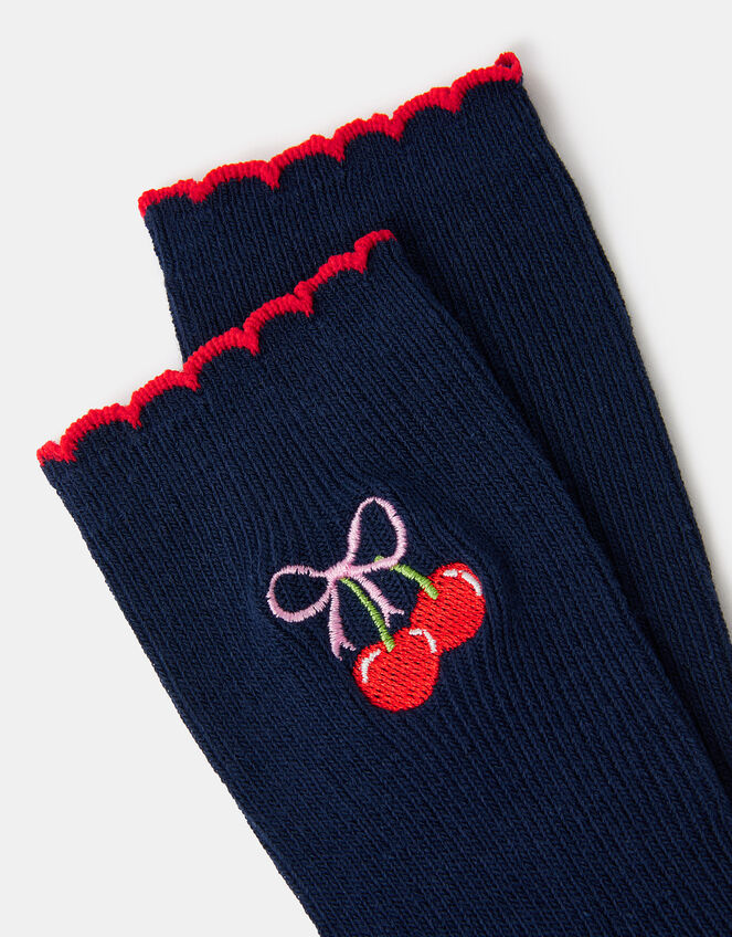 Cherry Bow Socks, , large