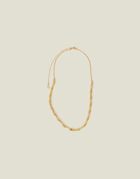 14ct Gold-Plated Bamboo Necklace, , large