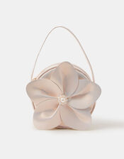 Girls Appliqué Flower Handbag, , large