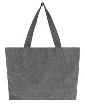 Cord Shopper Bag, Grey (GREY), large