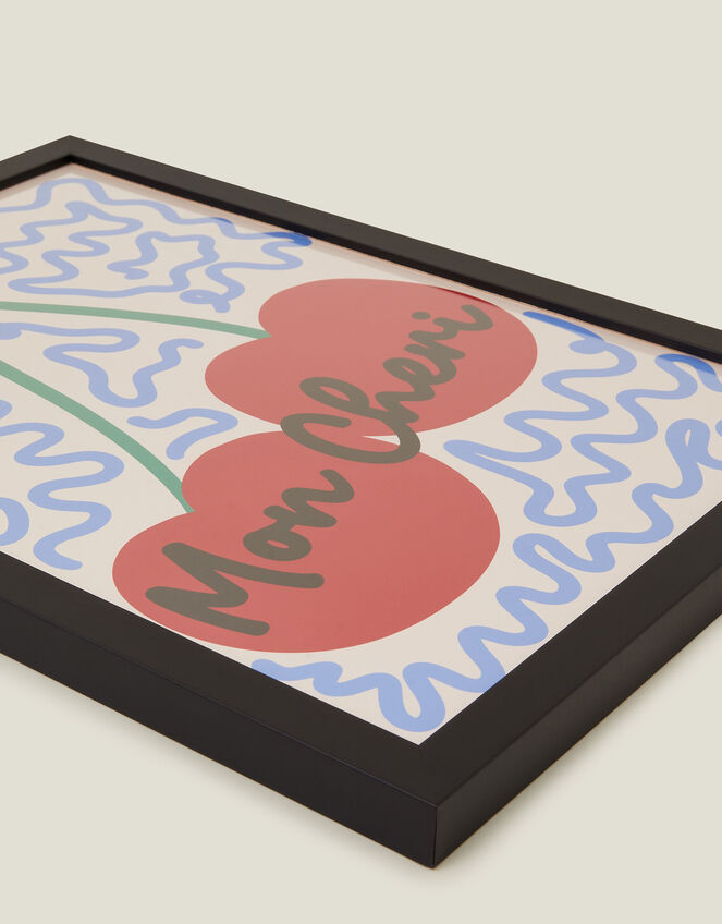 Pink Giraffe Print Co Mon Cheri Framed A3 Art Print, , large