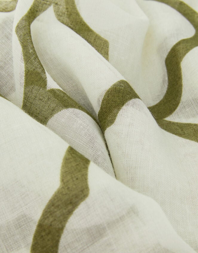 Lightweight Clover Pattern Scarf, , large