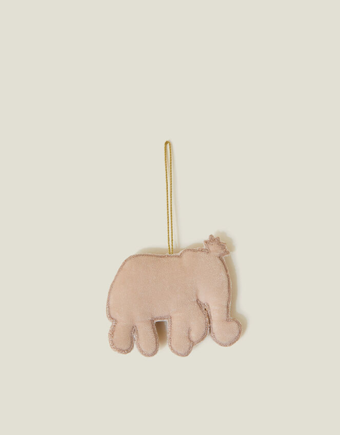 Embellished Elephant Christmas Tree Decoration, , large