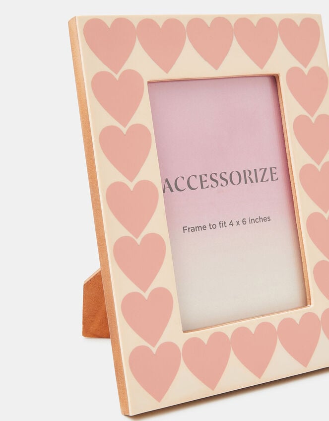 Heart Print Photo Frame 4 x 6, , large