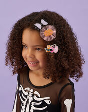 3-Pack Girls Halloween Hair Clips, , large