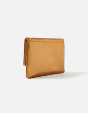 Foldover Clutch Bag, Bronze (BRONZE), large