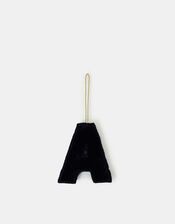 Embellished Initial Hanging Decoration, Teal (TEAL), large